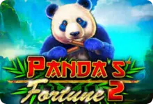 Machine à sous Pandas avec symboles de bambou