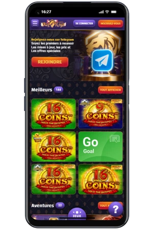 Ouvrir le Play Regal site